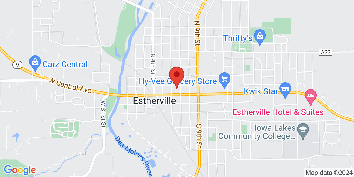 Map of Estherville Public Library
